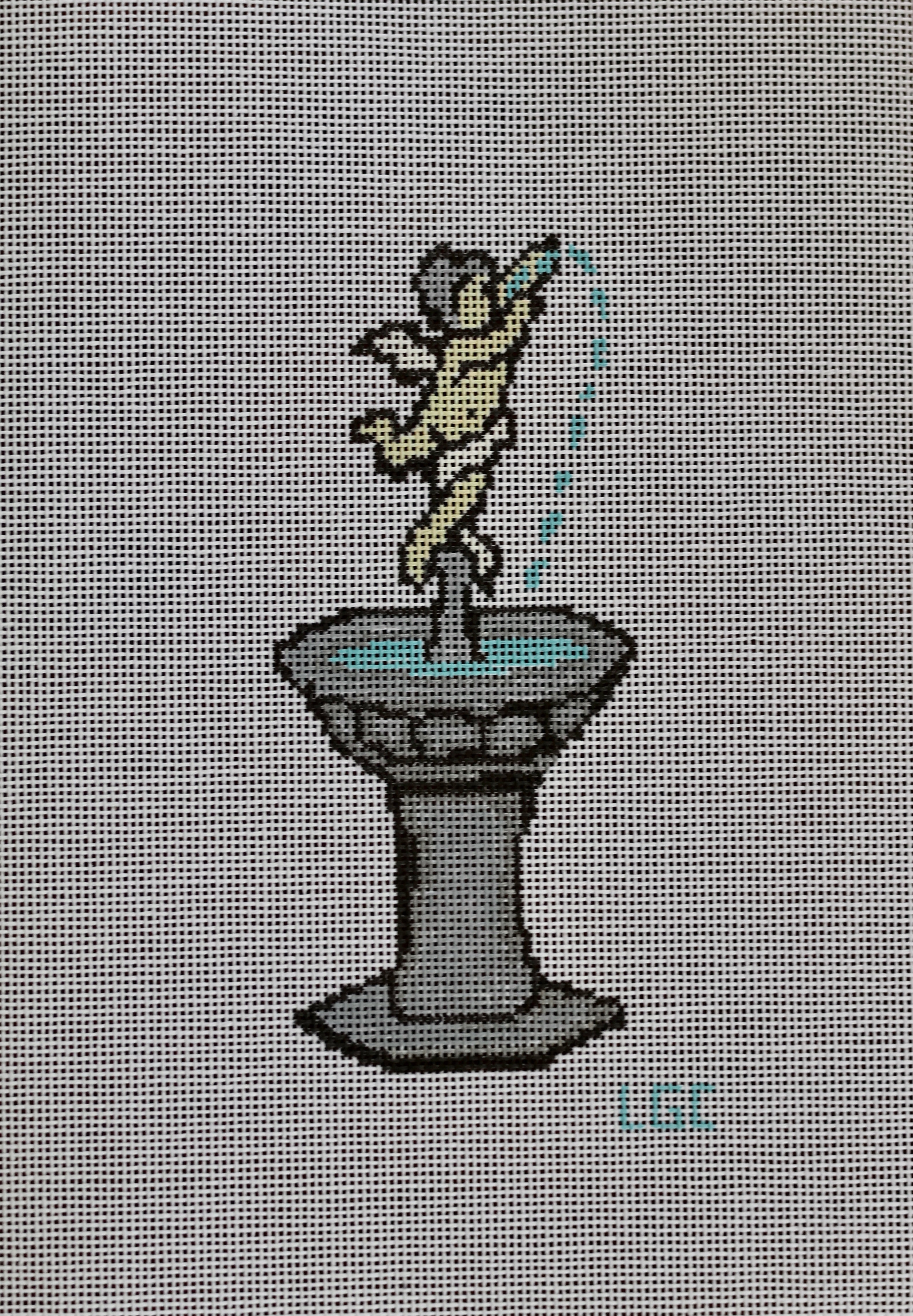 Cherub Fountain Canvas